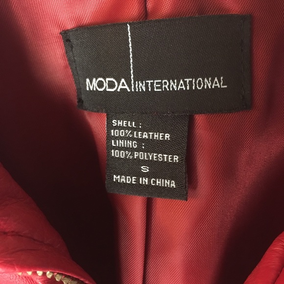 Red Leather Jacket - Picture 4 of 8